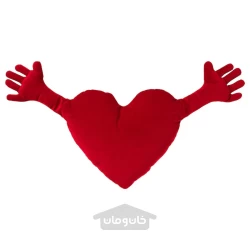 کوسن قلب قرمز 40×101 سانتی متر ایکیا مدل IKEA FAMNIG HJÄRTA