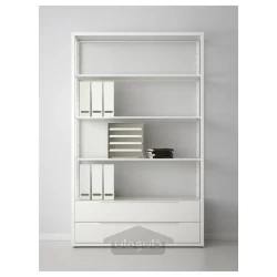 یونیت قفسه دارای 2 کشو سفید 118 سانتی متر ایکیا مدل IKEA FJÄLKINGE