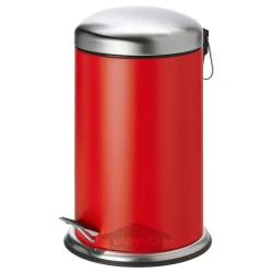 سطل پدال دار قرمز 12 لیتر ایکیا مدل IKEA MJOSA