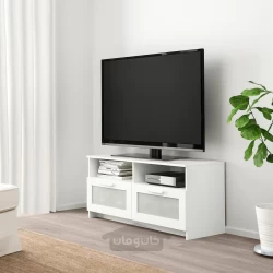 میز تلویزیون سفید 120x41x53 سانتی متر ایکیا مدل IKEA BRIMNES