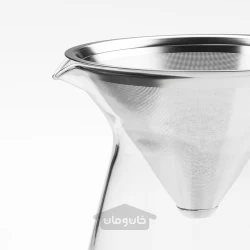 قهوه ساز برای قهوه قطره ای شیشه شفاف / فولاد ضد زنگ 0.6 لیتر ایکیا مدل IKEA HÖGMODIG