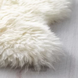 خز پوست گوسفند ایکیا مایل به سفید 85 سانتی متر مدل IKEA ULERSLEV