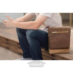 کیف دستی موشی مناسب آیپد و مک بوک 12 اینچی رنگ قهوه ای moshi