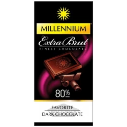 شکلات 80% اکسترا برات 100 گرم میلنیوم MILLENNIUM