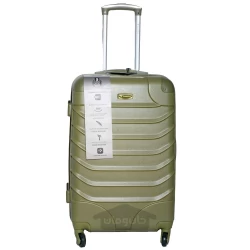 چمدان چرخ دار مسافرتی تراورلد رنگ سبز 20 اینچ TRAWORLD