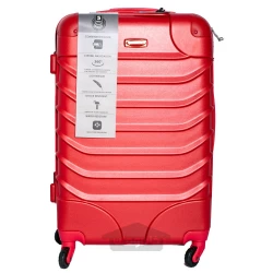 چمدان چرخ دار مسافرتی تراورلد رنگ قرمز 20 اینچ TRAWORLD