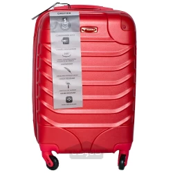 چمدان چرخ دار مسافرتی تراورلد رنگ قرمز 24 اینچ TRAWORLD