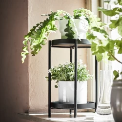 پایه گیاه مشکی فضای داخلی/خارجی 35 سانتی متر ایکیا مدل IKEA OLIVBLAD