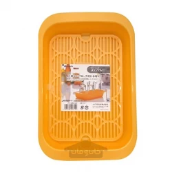 سینی پلاستیکی فنجان رنگ نارنجی مرواریدی (ساخت ‌ژاپن)