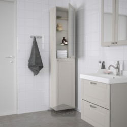 کابینت بلند ایکیا مدل IKEA GODMORGON رنگ خاکستری روشن کاسیون