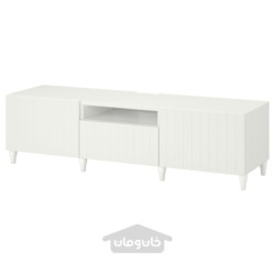 میز تلویزیون ایکیا مدل IKEA BESTÅ رنگ سفید/ساترویکن/سفید کبارپ