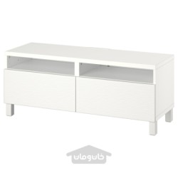 میز تلویزیون با کشو ایکیا مدل IKEA BESTÅ رنگ سفید/لاکسویکن/سفید استابارپ