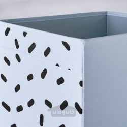 جعبه ایکیا مدل IKEA DRÖNA رنگ آبی/مشکی طرح دار