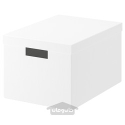 جعبه نگهداری با درب ایکیا مدل IKEA TJENA