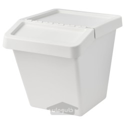 سطل تفکیک زباله با درب ایکیا مدل IKEA SORTERA