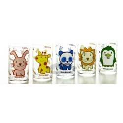 لیوان شیشه ای طرح حیوانات (ساخت ژاپن)