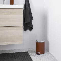 سطل آشغال ایکیا مدل IKEA EKOLN رنگ قهوه ای