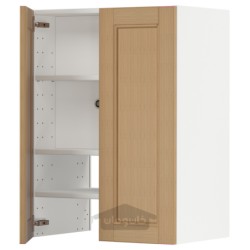 کابینت دیواری برای هود استخراج با قفسه/درب ایکیا مدل IKEA METOD رنگ بلوط ودهمن