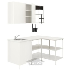 پایه قرنیز دکوری ایکیا مدل IKEA ENHET رنگ سفید