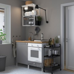 آشپزخانه ایکیا مدل IKEA ENHET رنگ قاب خاکستری اینهت
