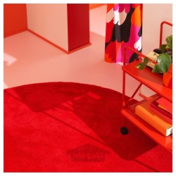 فرش، کم پرز ایکیا مدل IKEA STOENSE رنگ قرمز