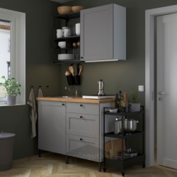 آشپزخانه ایکیا مدل IKEA ENHET رنگ خاکستری اینهت