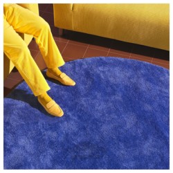 فرش، کم پرز ایکیا مدل IKEA STOENSE رنگ آبی