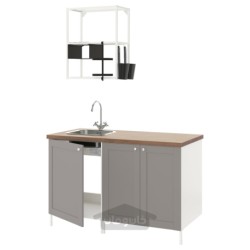 آشپزخانه ایکیا مدل IKEA ENHET رنگ قاب خاکستری اینهت