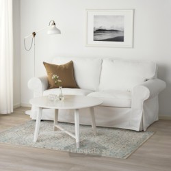 فرش، کم پرز ایکیا مدل IKEA ROMDRUP رنگ ظاهر آنتیک بژ/طرح گلدار