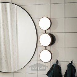 لامپ دیواری ال ای دی ایکیا مدل IKEA KABOMBA رنگ مشکی مات قابل تنظیم