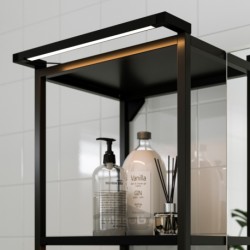 نوار روشنایی حمام ال ای دی ایکیا مدل IKEA SILVERGLANS رنگ آنتراسیت کم نور