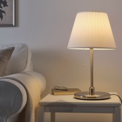 پایه چراغ رومیزی ایکیا مدل IKEA KRYSSMAST رنگ نیکل اندود