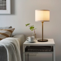 پایه چراغ رومیزی ایکیا مدل IKEA SKAFTET رنگ برنجی رنگ
