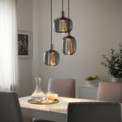 چراغ آویز با 3 لامپ ایکیا مدل IKEA HÖGVIND