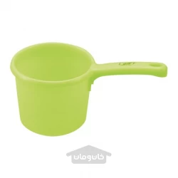 سطل دسته دار پلاستیکی LEAF مخصوص حمام رنگ سبز