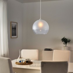 لامپ آویز ایکیا مدل IKEA JAKOBSBYN رنگ شیشه مات