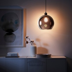 لامپ آویز ایکیا مدل IKEA JAKOBSBYN رنگ نقره ای رنگ