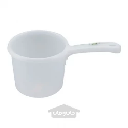 سطل دسته دار پلاستیکی LEAF مخصوص حمام رنگ طبیعی (ساخت ‌ژاپن)