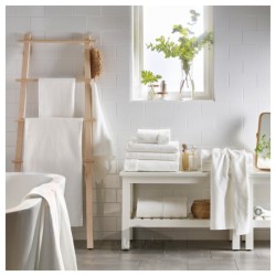 ملحفه حمام ایکیا مدل IKEA SALVIKEN رنگ سفید