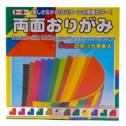 کاغذ اریگامی  دوطرفه 15 برگ TOYO (ساخت ژاپن)