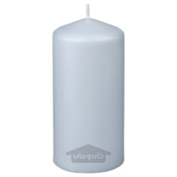 شمع ستونی بدون عطر ایکیا مدل IKEA DAGLIGEN رنگ خاکستری مایل به آبی کم رنگ