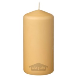 شمع ستونی بدون عطر ایکیا مدل IKEA DAGLIGEN رنگ زرد کمرنگ