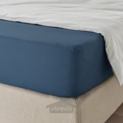 ملحفه اندازه گیری شده ایکیا مدل IKEA ULLVIDE رنگ آبی تیره