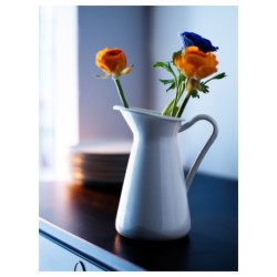 گلدان / کوزه ایکیا مدل IKEA SOCKERÄRT رنگ سفید