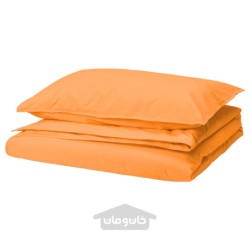 روکش لحاف و روبالشی ایکیا مدل IKEA ÄNGSLILJA رنگ نارنجی