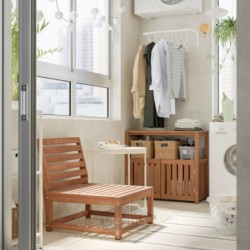 صندلی راحتی، فضای باز ایکیا مدل IKEA NÄMMARÖ رنگ رنگ قهوه ای روشن