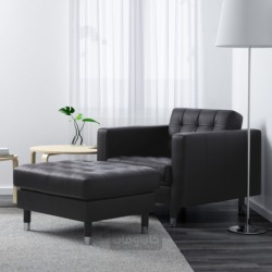 صندلی راحتی ایکیا مدل IKEA LANDSKRONA رنگ گران/مشکی بومستاد