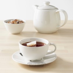 فنجان چای با نعلبکی ایکیا مدل IKEA VARDAGEN
