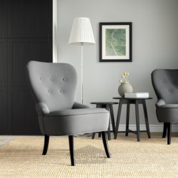 صندلی راحتی ایکیا مدل IKEA REMSTA رنگ خاکستری تیره هاکبو