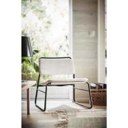 صندلی راحتی ایکیا مدل IKEA LINNEBÄCK رنگ خاکستری روشن اورستا